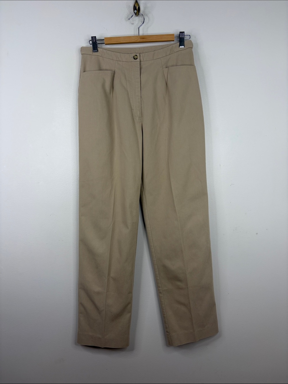 Vintage Tilley Pants Womens 10 Beige Tencel Stretch Straight Leg Chino Canada